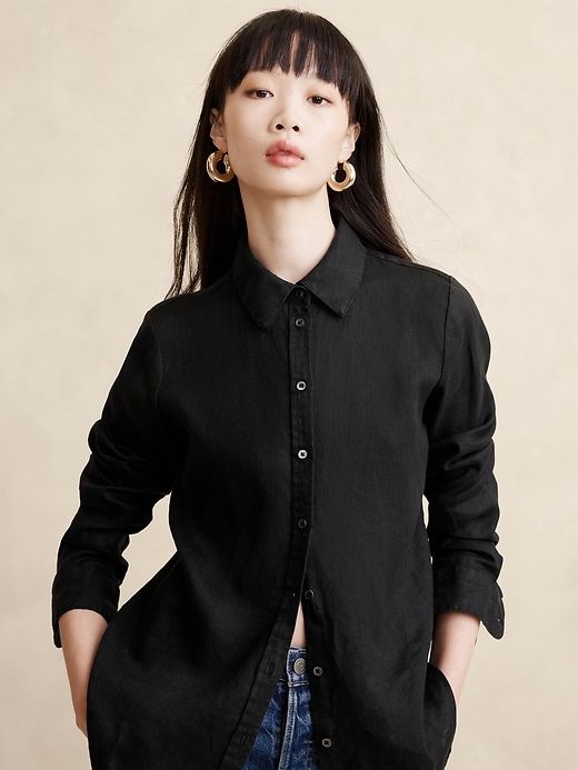 The Perfect Linen Shirt sold by Banana Republic product image thumbnail 3