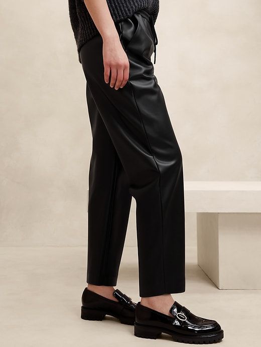 Slim Vegan Leather Jogger sold by GAP product image thumbnail 3