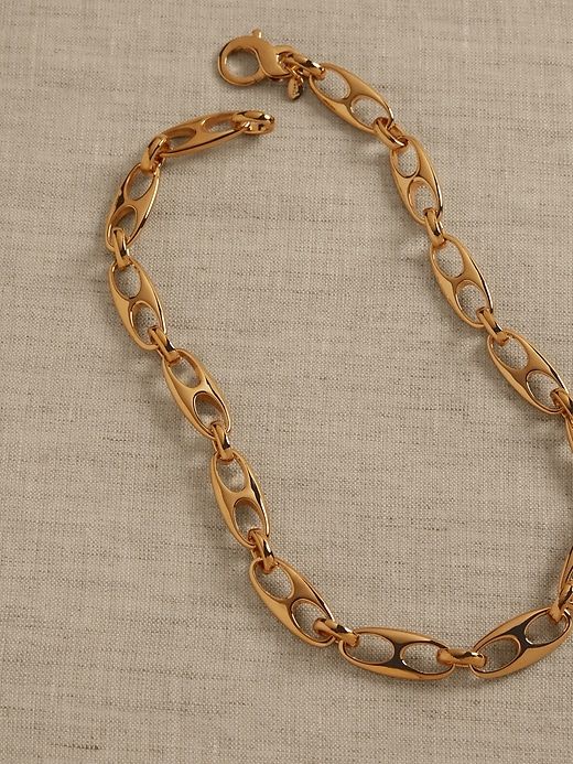 Elongated Mariner Link Chain Necklace | Aureus + Argent sold by Banana Republic
