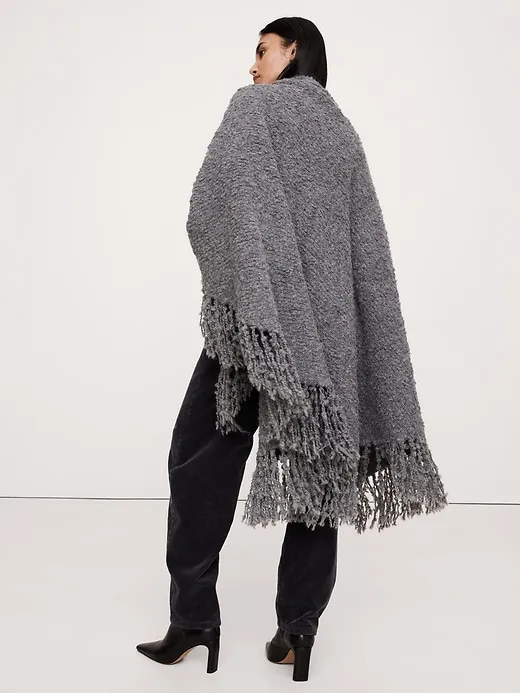 Alpaca-Wool Bouclé Wrap sold by Banana Republic product image thumbnail 2