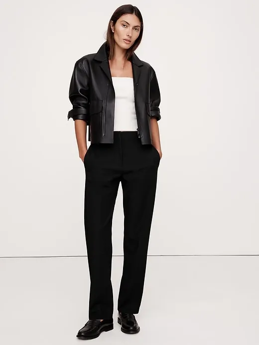 High-Rise Modern Slim Refined Ankle Pant sold by Banana Republic