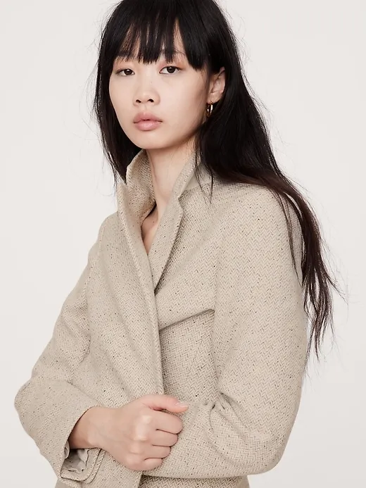 Slim Italian Herringbone Blazer sold by Banana Republic product image thumbnail 3