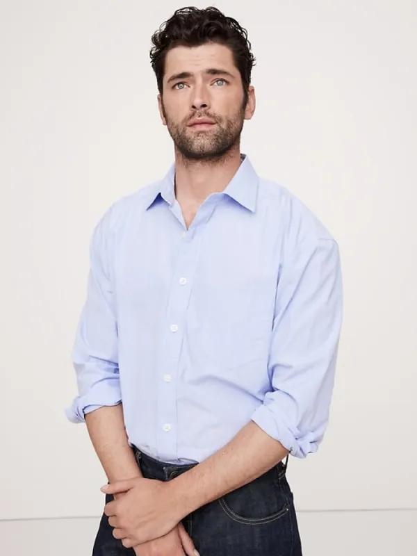 Relaxed Poplin Shirt sold by Banana Republic