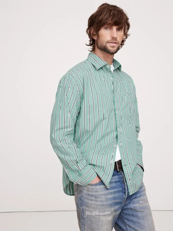 Relaxed Poplin Shirt sold by Banana Republic