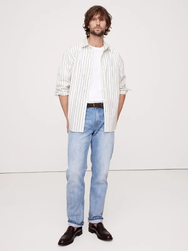 Relaxed Poplin Shirt sold by Banana Republic