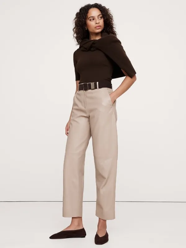 Ribbed Elbow-Sleeve T-Shirt sold by Banana Republic