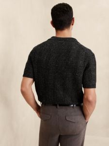 Giorgio Linen-Cotton Sweater Polo sold by Banana Republic