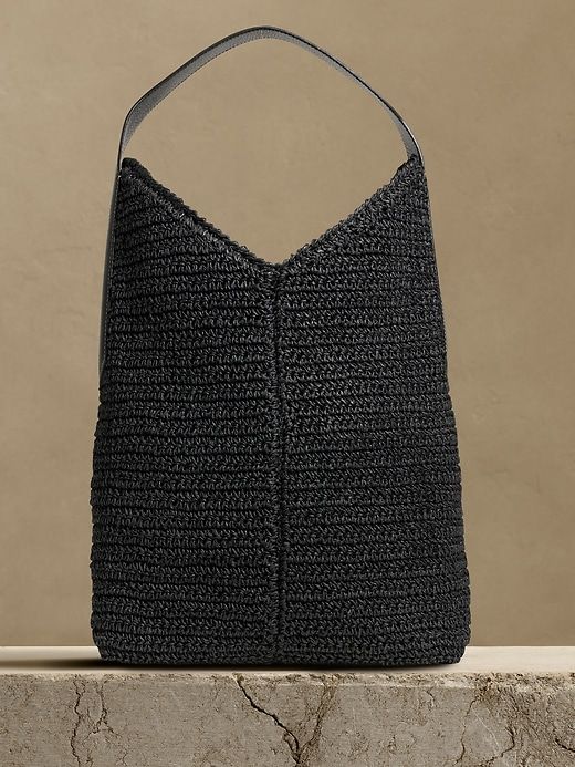 Slouchy Vida Straw Bag sold by Banana Republic