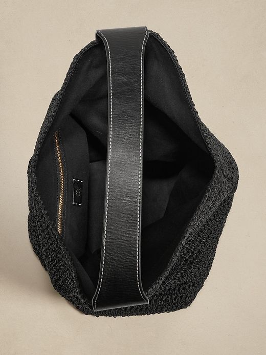 Slouchy Vida Straw Bag sold by Banana Republic product image thumbnail 4