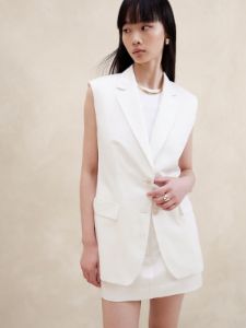 Marconi Cotton-Linen Vest sold by Banana Republic