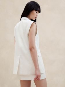 Marconi Cotton-Linen Vest sold by Banana Republic