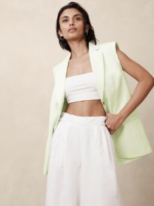 Marconi Cotton-Linen Vest sold by Banana Republic