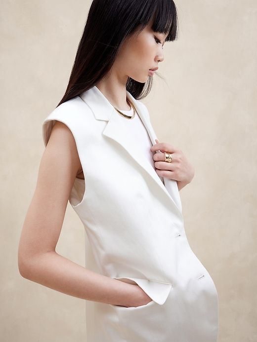 Marconi Cotton-Linen Vest sold by Banana Republic product image thumbnail 3