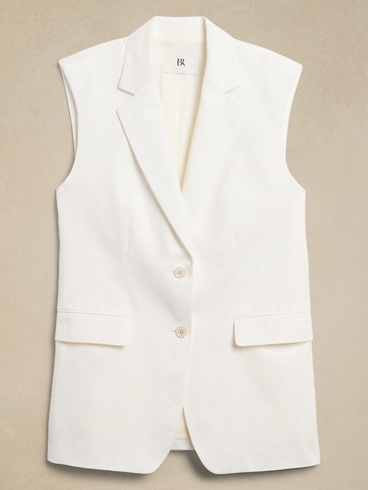 Marconi Cotton-Linen Vest sold by Banana Republic product image thumbnail 4