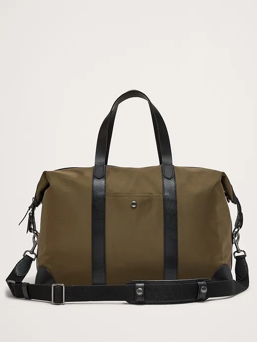 Nylon Weekender Duffel Bag sold by Banana Republic