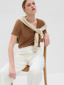 Linen-Blend T-Shirt sold by GAP