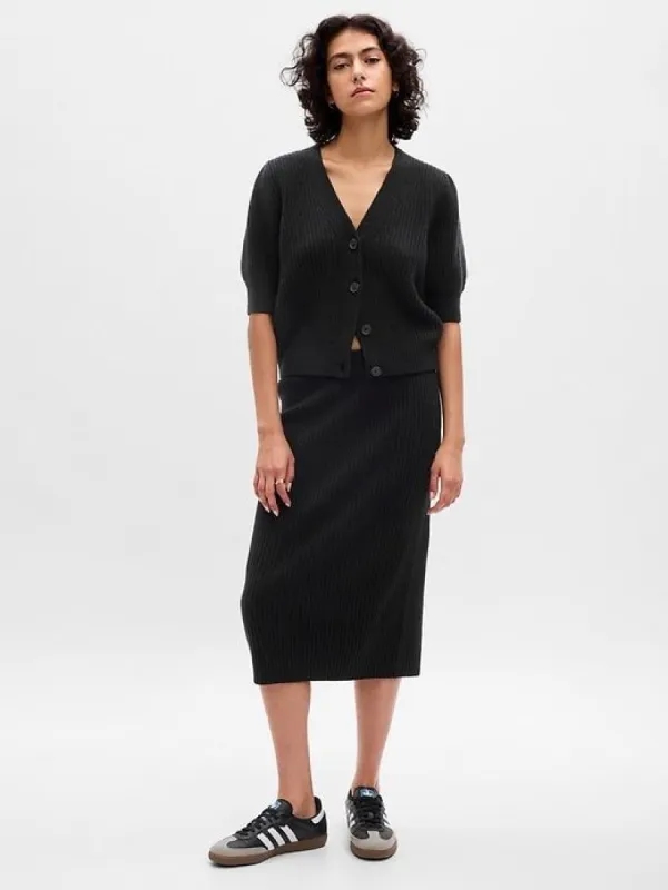 CashSoft Puff Sleeve Cardigan sold by GAP