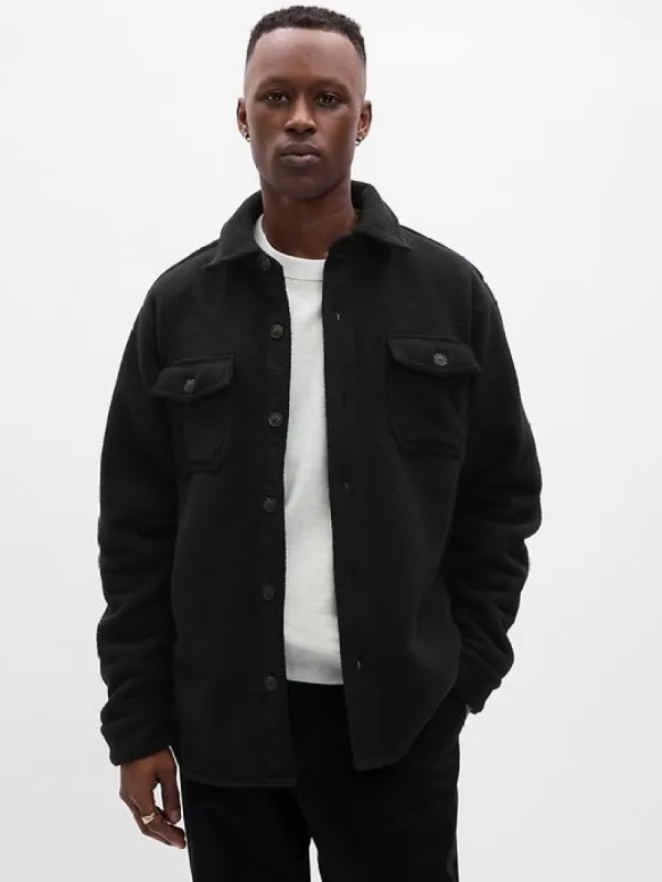 Fleece Shirt Jacket sold by GAP