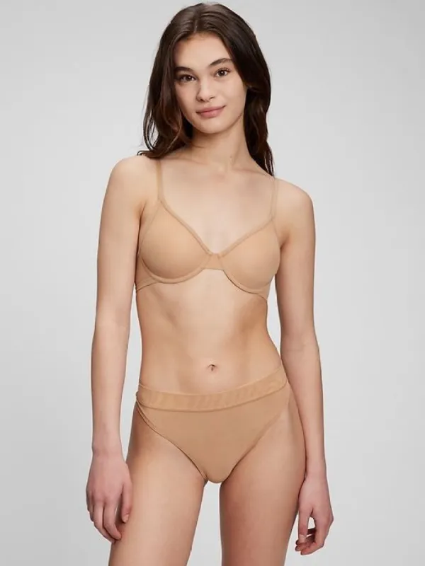 Mesh Semi-Demi Bra sold by GAP