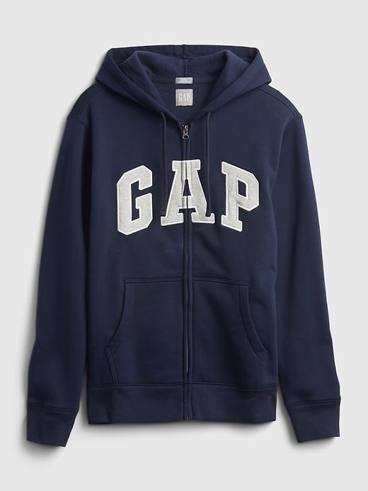 Veste à capuchon VintageDoux avec logo incurvé sold by GAP product image thumbnail 4