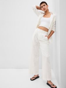 Linen-Cotton Pleated Pants sold by GAP