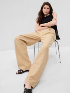 Linen-Cotton Pleated Pants sold by GAP