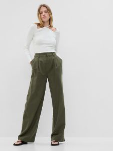Linen-Cotton Pleated Pants sold by GAP
