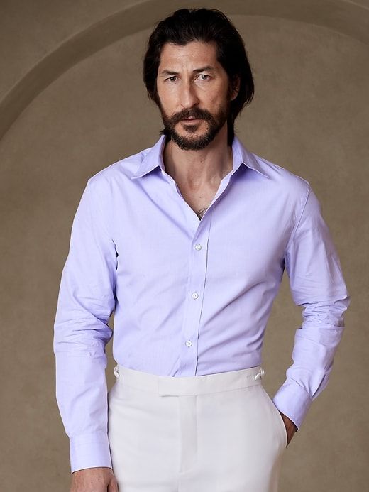 Standard-Fit Premium Cotton Poplin Dress Shirt sold by GAP product image thumbnail 3