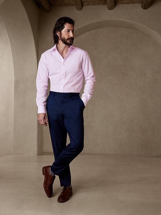 Standard-Fit Premium Cotton Poplin Dress Shirt sold by GAP product image thumbnail 5