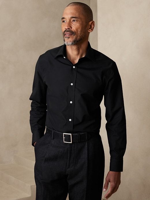Standard-Fit Premium Cotton Poplin Dress Shirt sold by GAP product image thumbnail 6