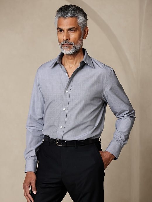 Standard-Fit Premium Cotton Poplin Dress Shirt sold by GAP product image thumbnail 9