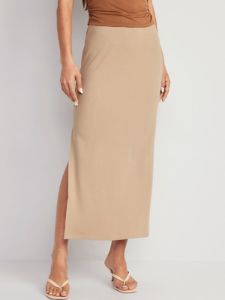 Pull-On Rib-Knit Maxi Skirt for Women sold by GAP