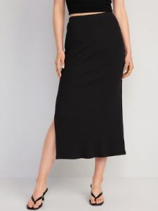 Pull-On Rib-Knit Maxi Skirt for Women sold by GAP