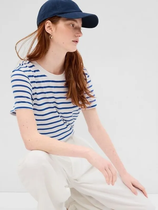 100% Organic Cotton Vintage Crewneck T-Shirt sold by GAP