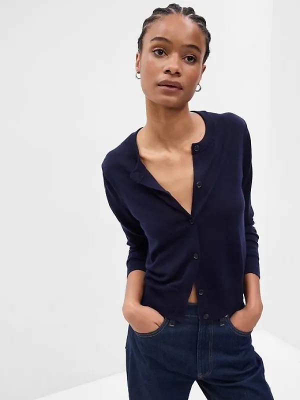 Merino Wool Short Cardigan sold by GAP