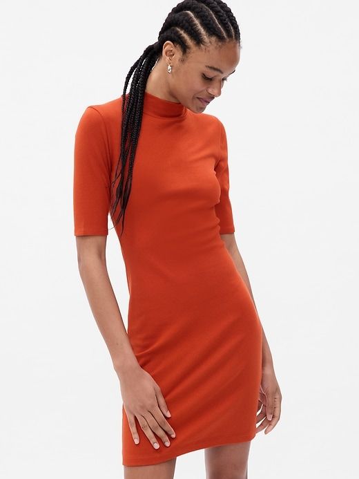 Modern Mockneck Mini Dress sold by GAP