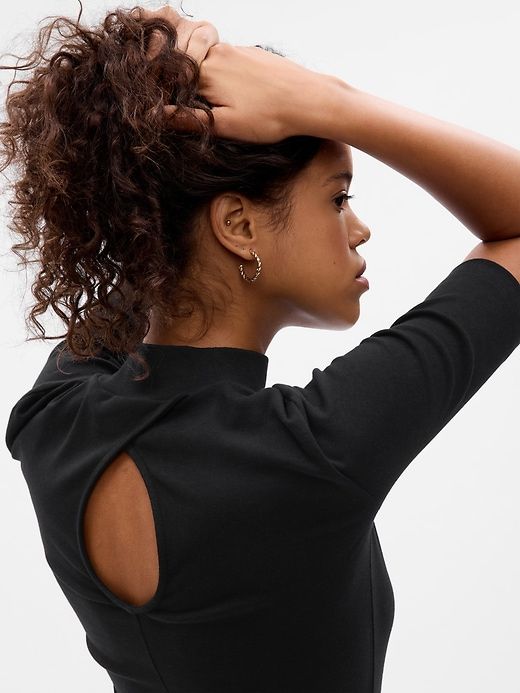 Modern Mockneck Mini Dress sold by GAP product image thumbnail 4