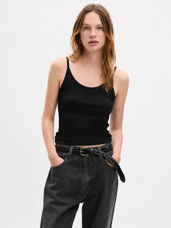 Mini Rib Scoop Tank Top sold by GAP