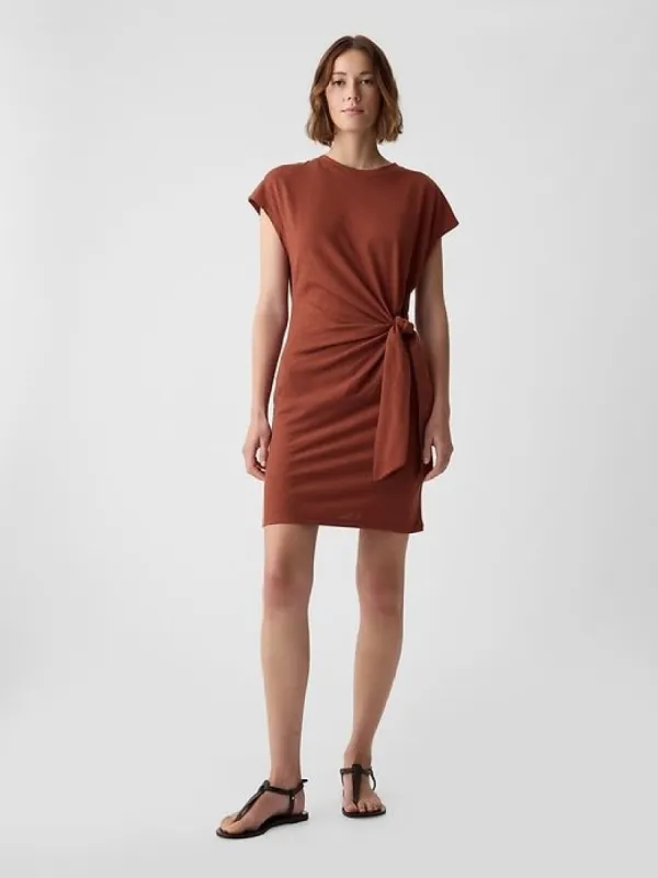 Tie-Knot Mini T-Shirt Dress sold by GAP