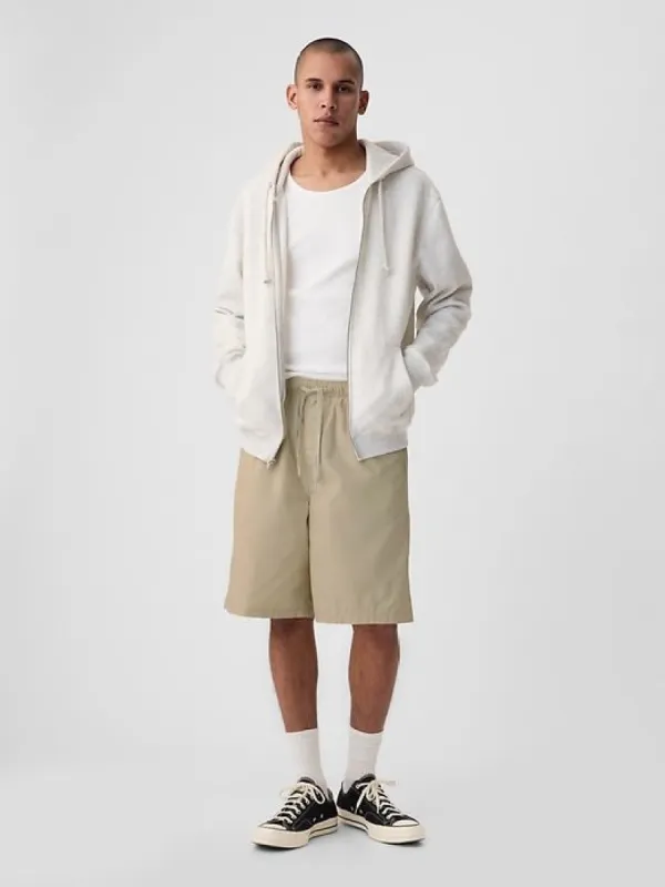 10" Poplin Easy Shorts with E-Waist sold by GAP