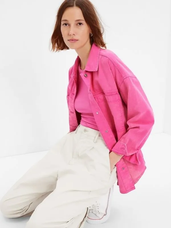 Denim Utility Shirt Jacket with Washwell sold by GAP