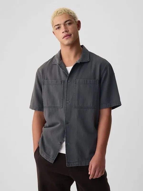 Double-Pocket Denim Shirt sold by GAP
