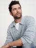 Relaxed Cotton Cable-Knit Sweater Polo sold by Banana Republic