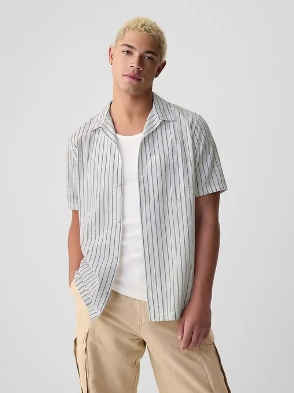 Seersucker Oxford Shirt sold by GAP