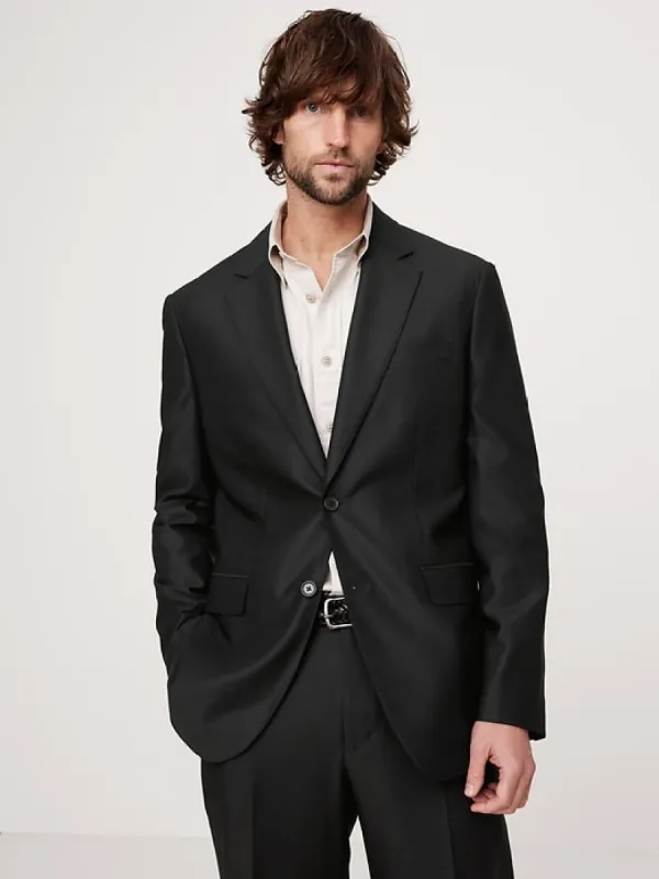 Signature Italian Hopsack Suit Jacket sold by Banana Republic