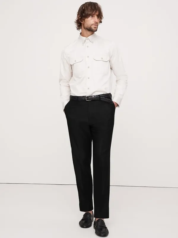 Signature Italian Hopsack Suit Pant sold by Banana Republic