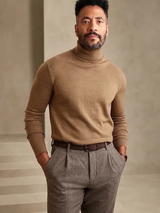 Moda Merino Turtleneck Sweater sold by Banana Republic product image thumbnail 3