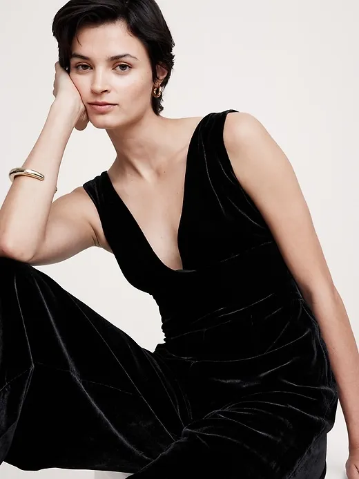 Velvet Jumpsuit sold by Banana Republic product image thumbnail 3