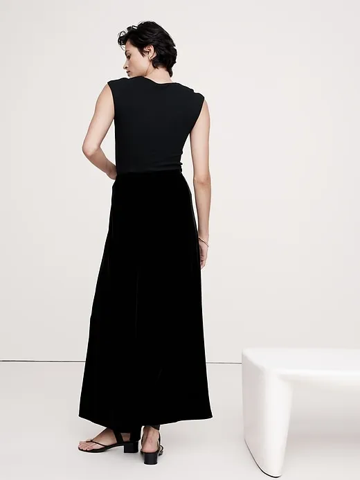Velvet Maxi Skirt sold by Banana Republic product image thumbnail 2