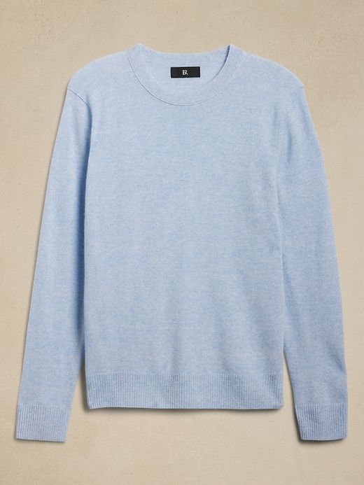 Cashmere-Linen Crew-Neck Sweater sold by Banana Republic product image thumbnail 4